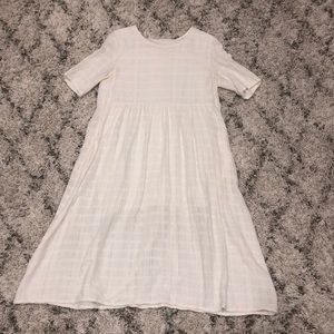 Jane white linen dress
